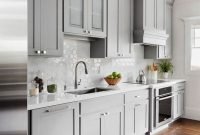 Grey Painted Kitchen Cabinets