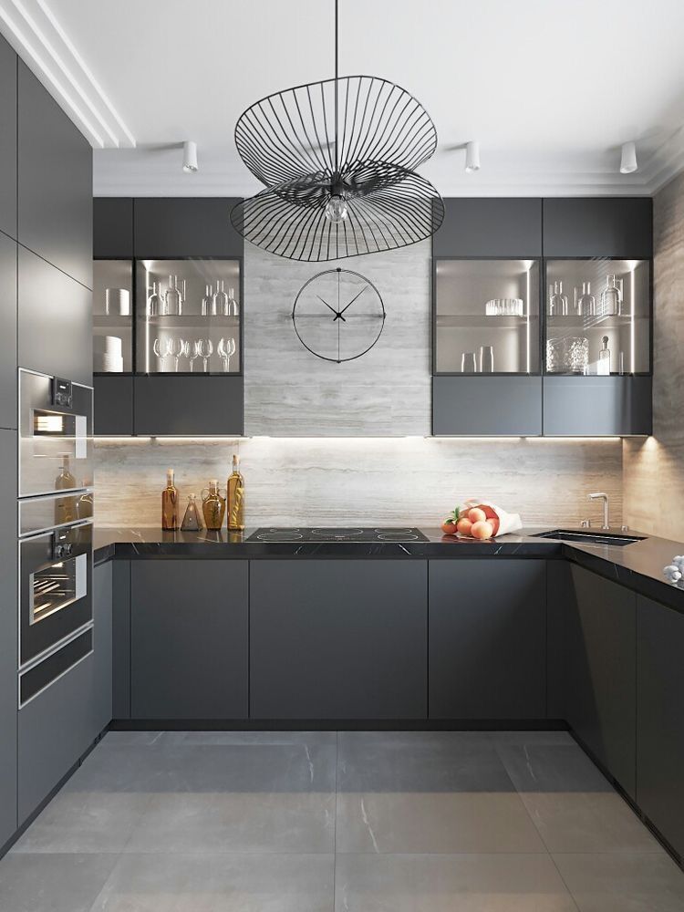 Black And Grey Kitchen