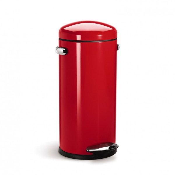 Red Kitchen Trash Can