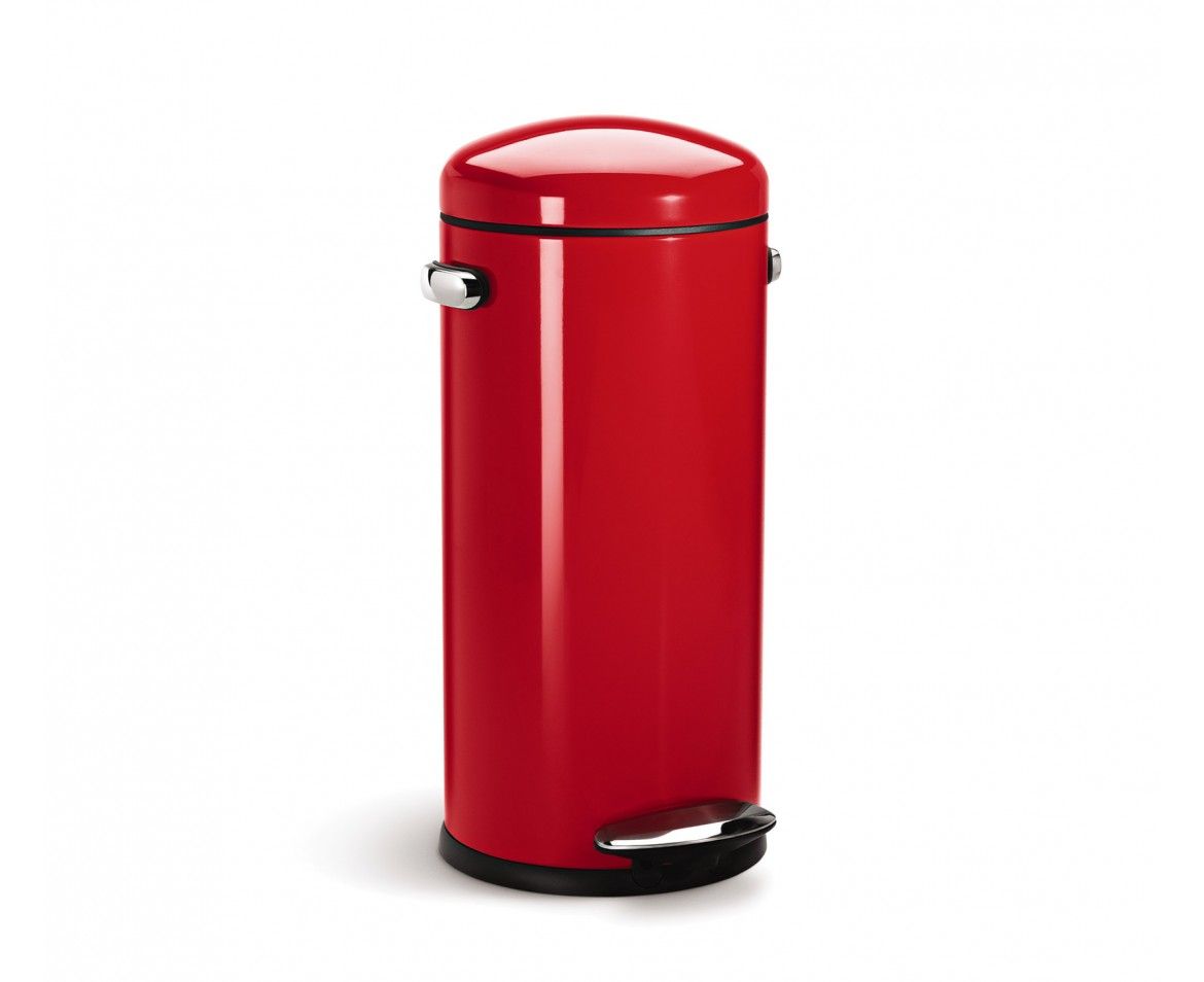 Red Kitchen Trash Can