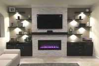 Living Room With Fireplace And Tv