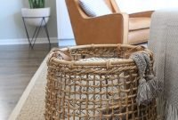 Blanket Basket For Living Room