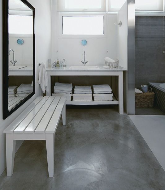 Concrete Bathroom Floor
