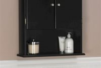 Black Bathroom Wall Cabinet