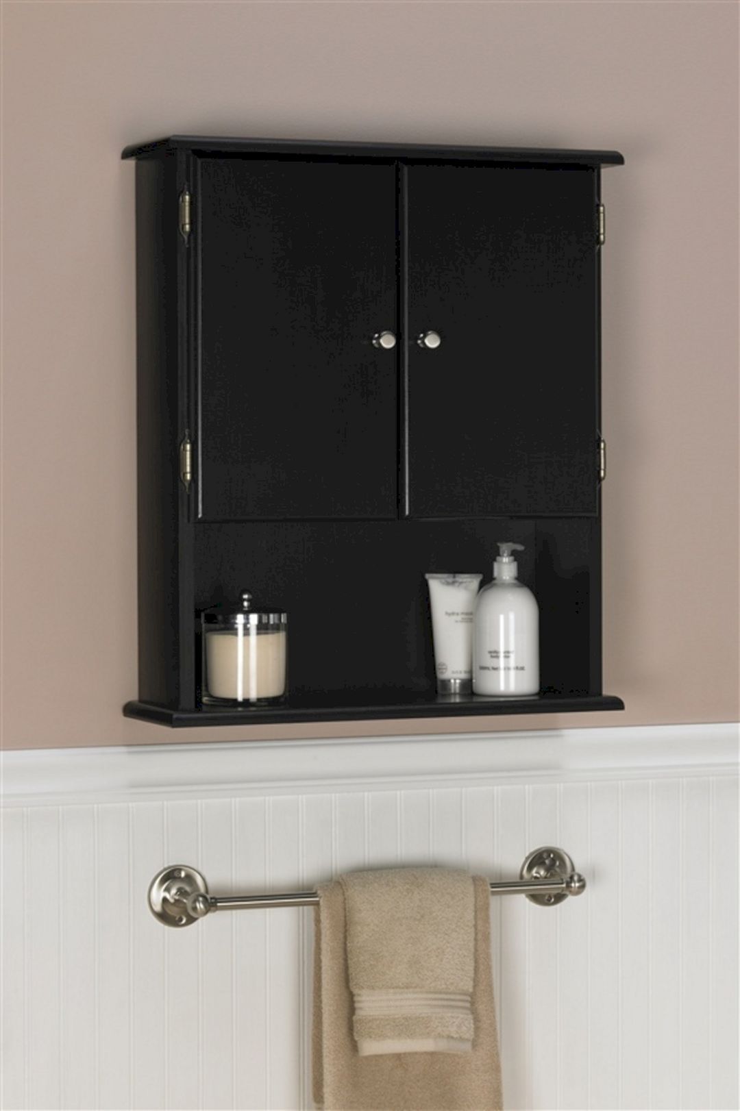 20 Black Bathroom Wall Cabinet Magzhouse, Bathroom Wall Cabinet With Towel Bar Black