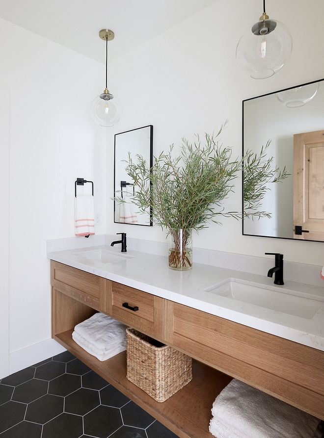 White Oak Bathroom Vanity