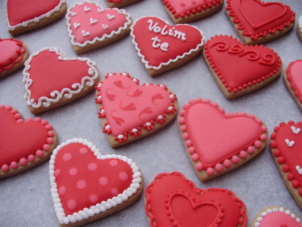 Valentine's Day Decorated Cookies