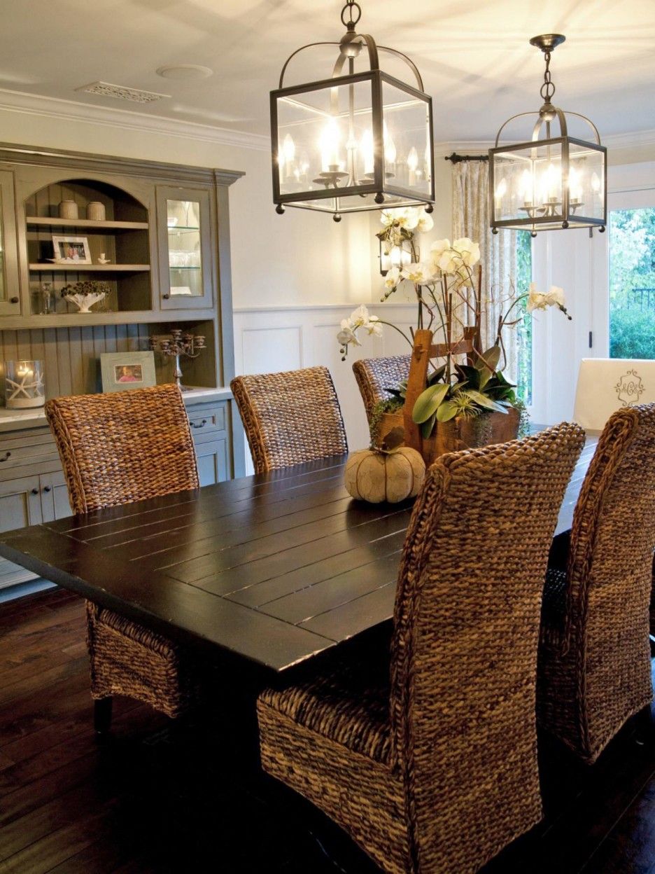 Wicker Dining Room Chairs