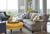 Blue And Yellow Living Room