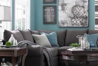 Grey And Teal Living Room
