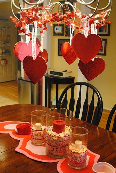 Valentine Day Table Decorations
