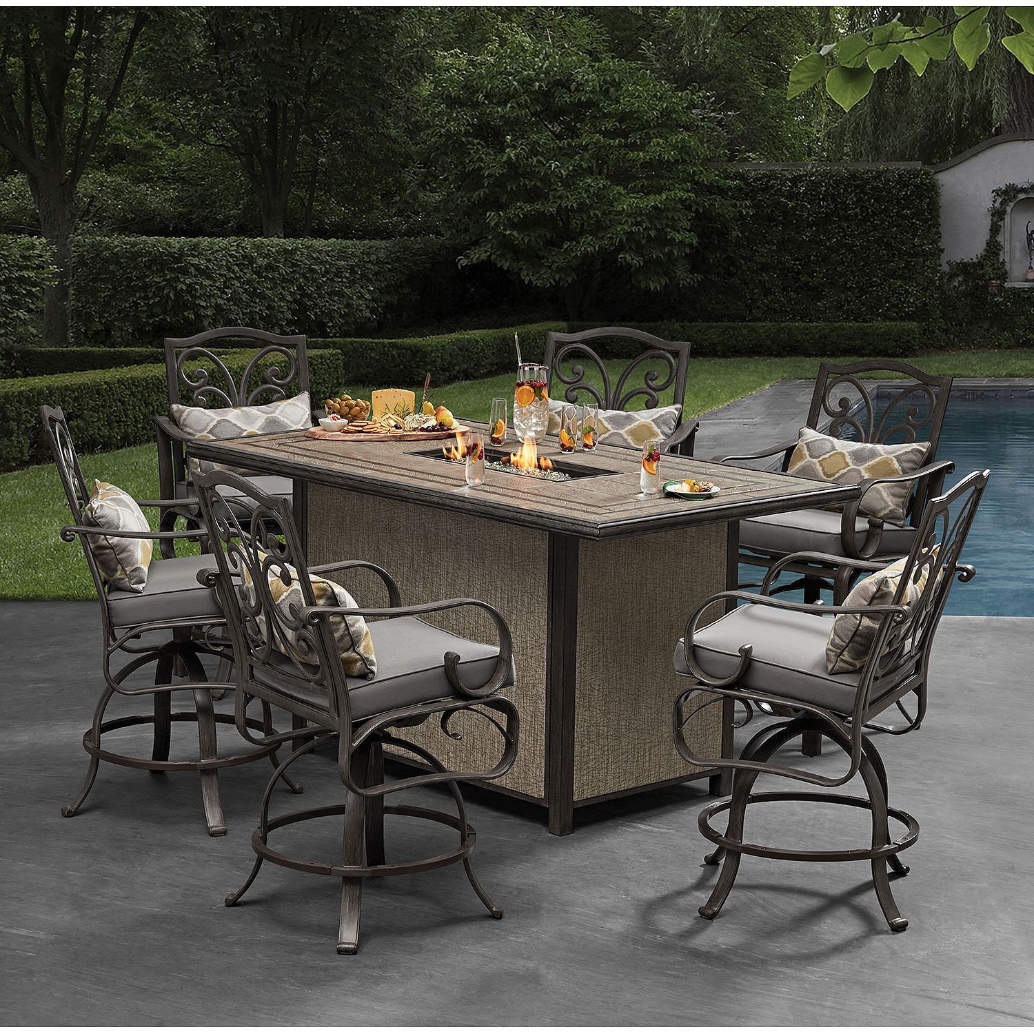 Phenomenal Photos Of Bar Height Patio Table Set Concept | Veralexa