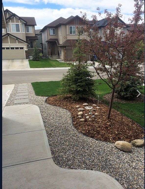 Stone Landscaping Ideas For Front Yard, Front Garden With Stones Ideas
