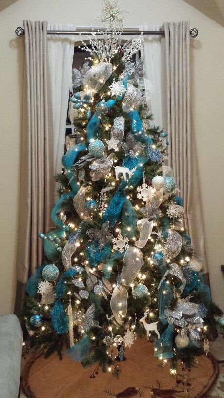Blue And Silver Christmas Tree Decorations