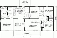4 Bedroom Ranch House Plans