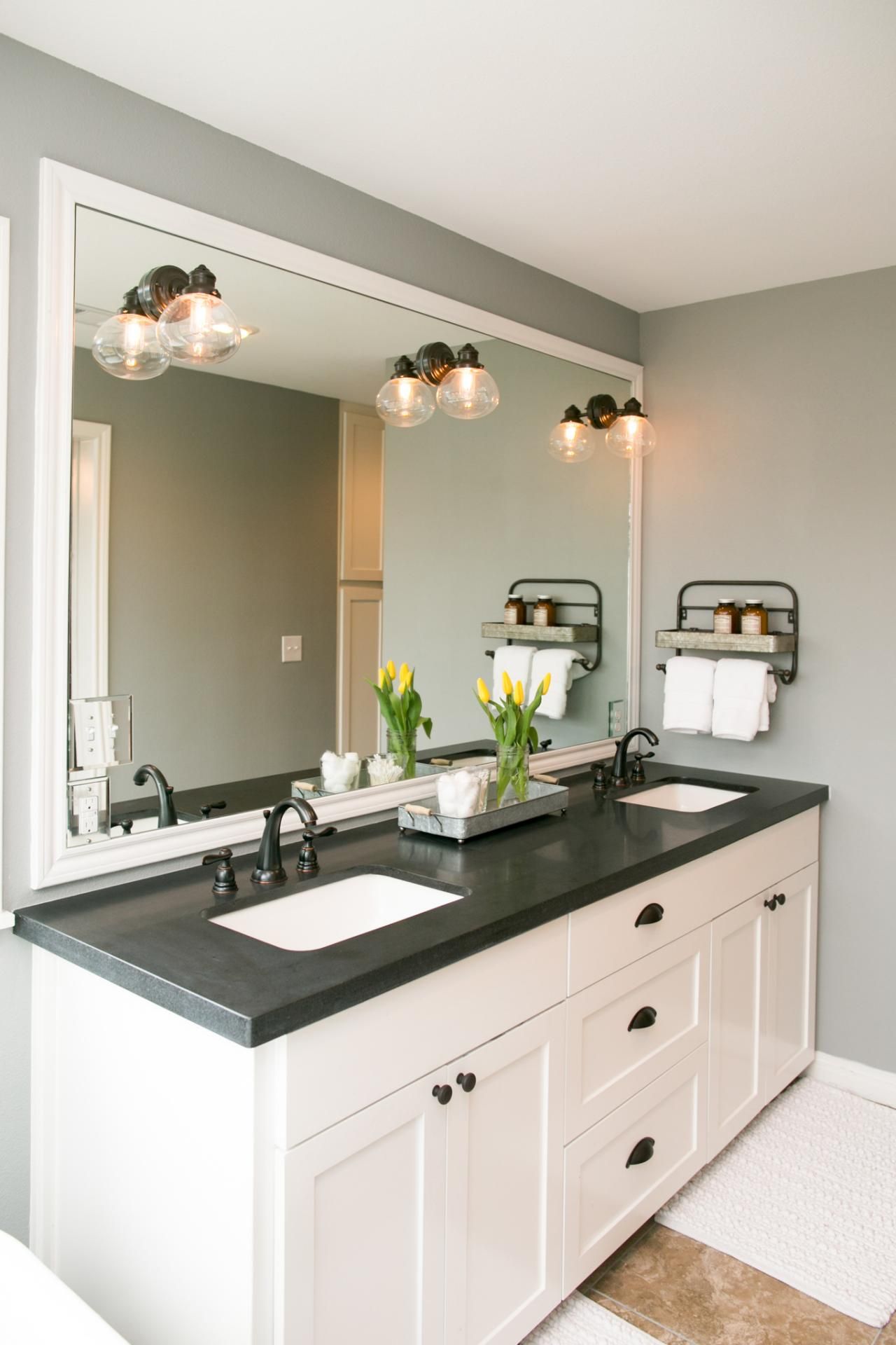 Black Bathroom Countertops