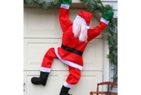 Santa Climbing Ladder Outdoor Decoration