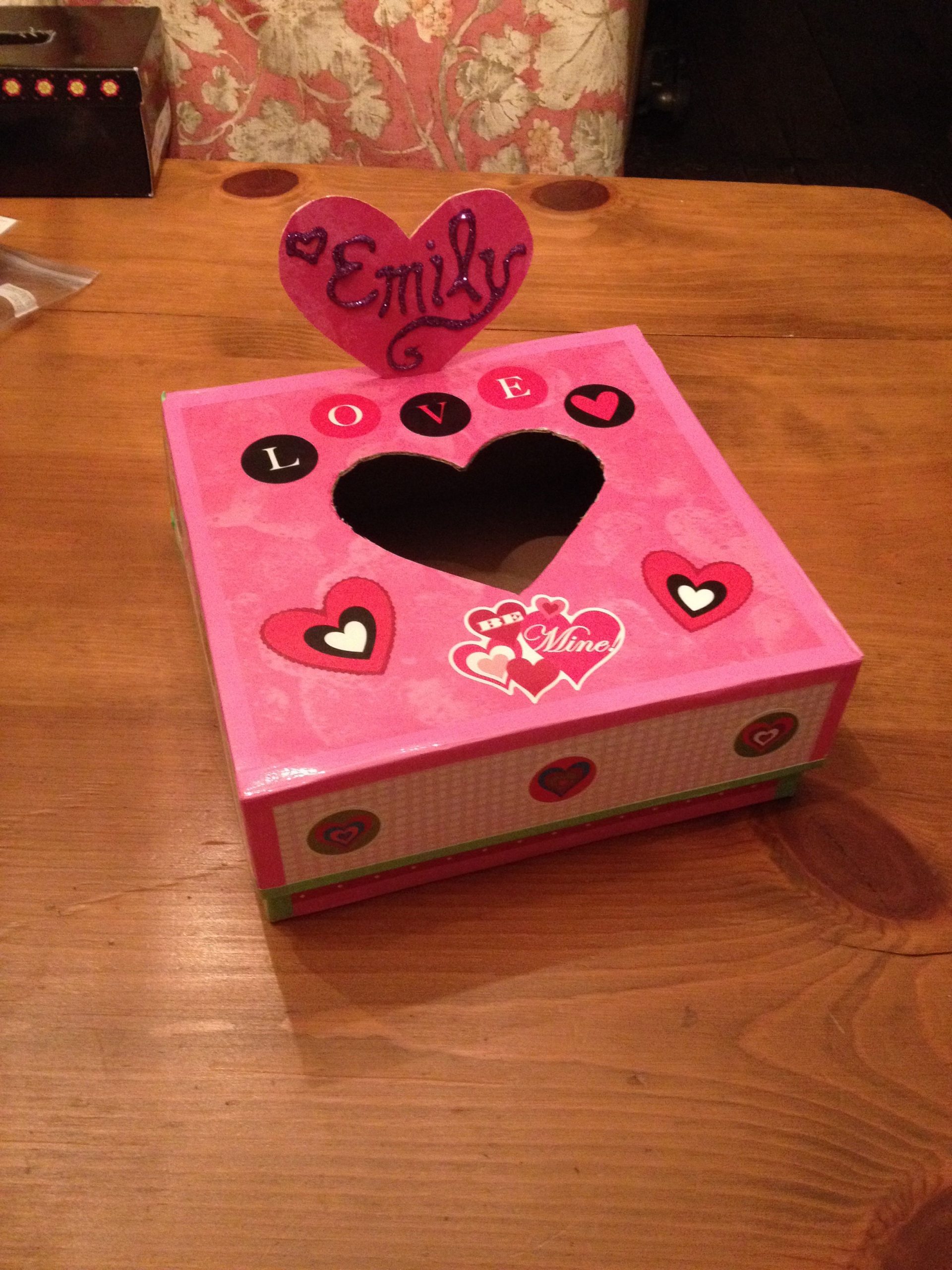 Shoe Box Decoration For Valentine's Day