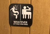 Bathroom Door Sign