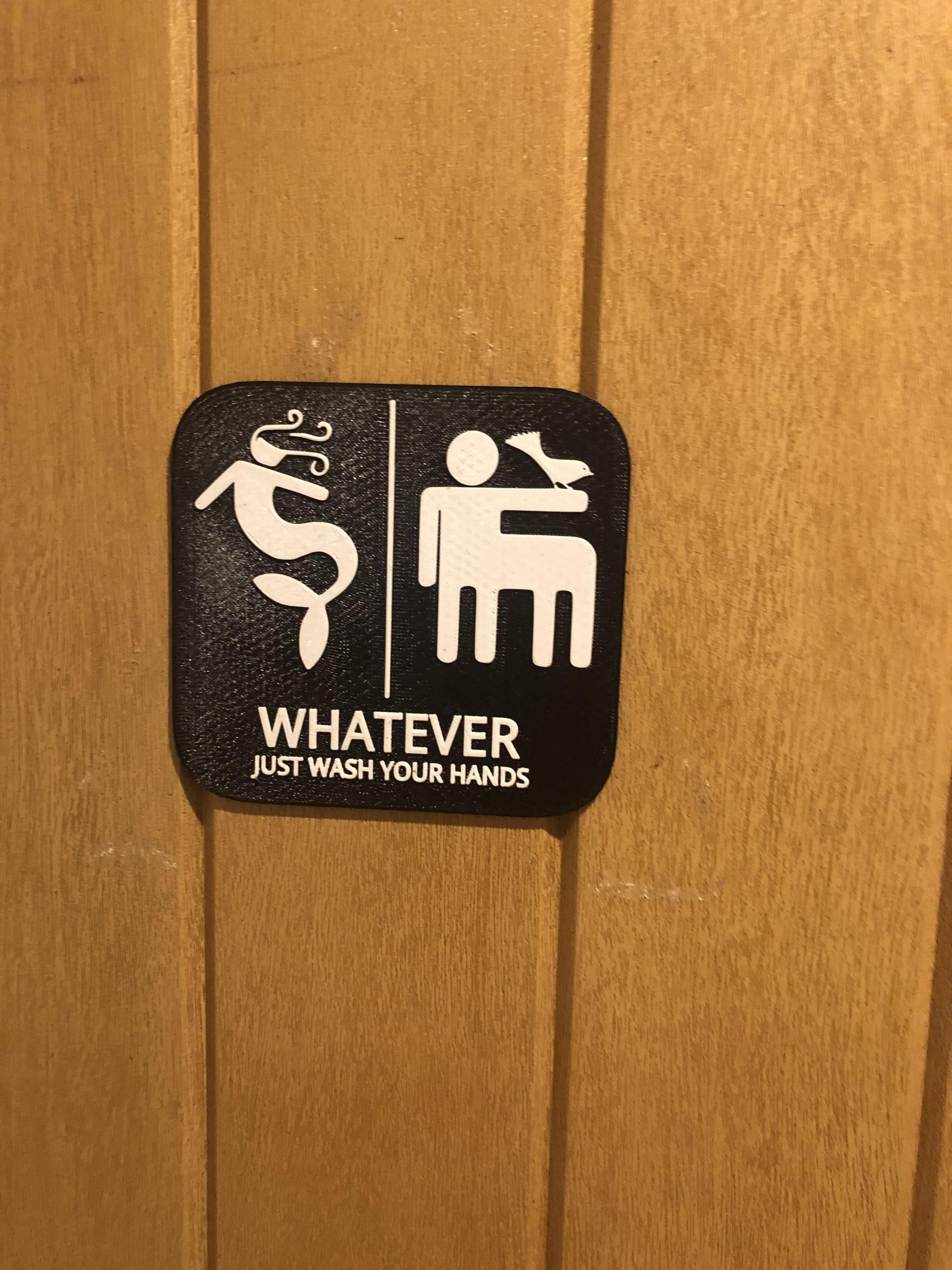 Bathroom Door Sign