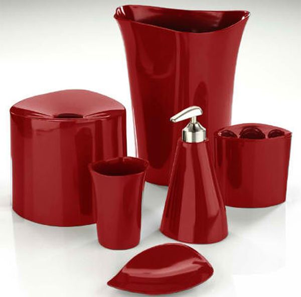 Red Bathroom Accessories
