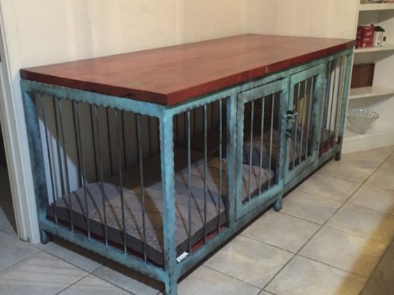 20 Diy Dog Crate Furniture Magzhouse - Dog Crate Table Diy