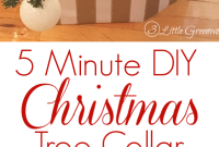 DIY Christmas Tree Collar