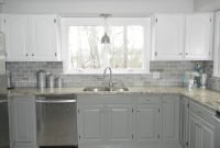 Gray And White Kitchen Cabinets
