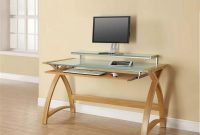 Home Office Desk With Keyboard Tray