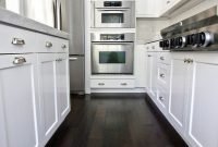 Dark Wood Floor Kitchen