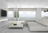All White Living Room