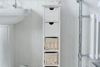 Narrow Bathroom Storage