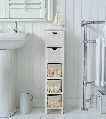 Narrow Bathroom Storage