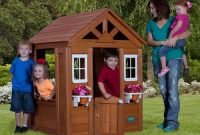 Backyard Discovery Timberlake Cedar Wooden Playhouse