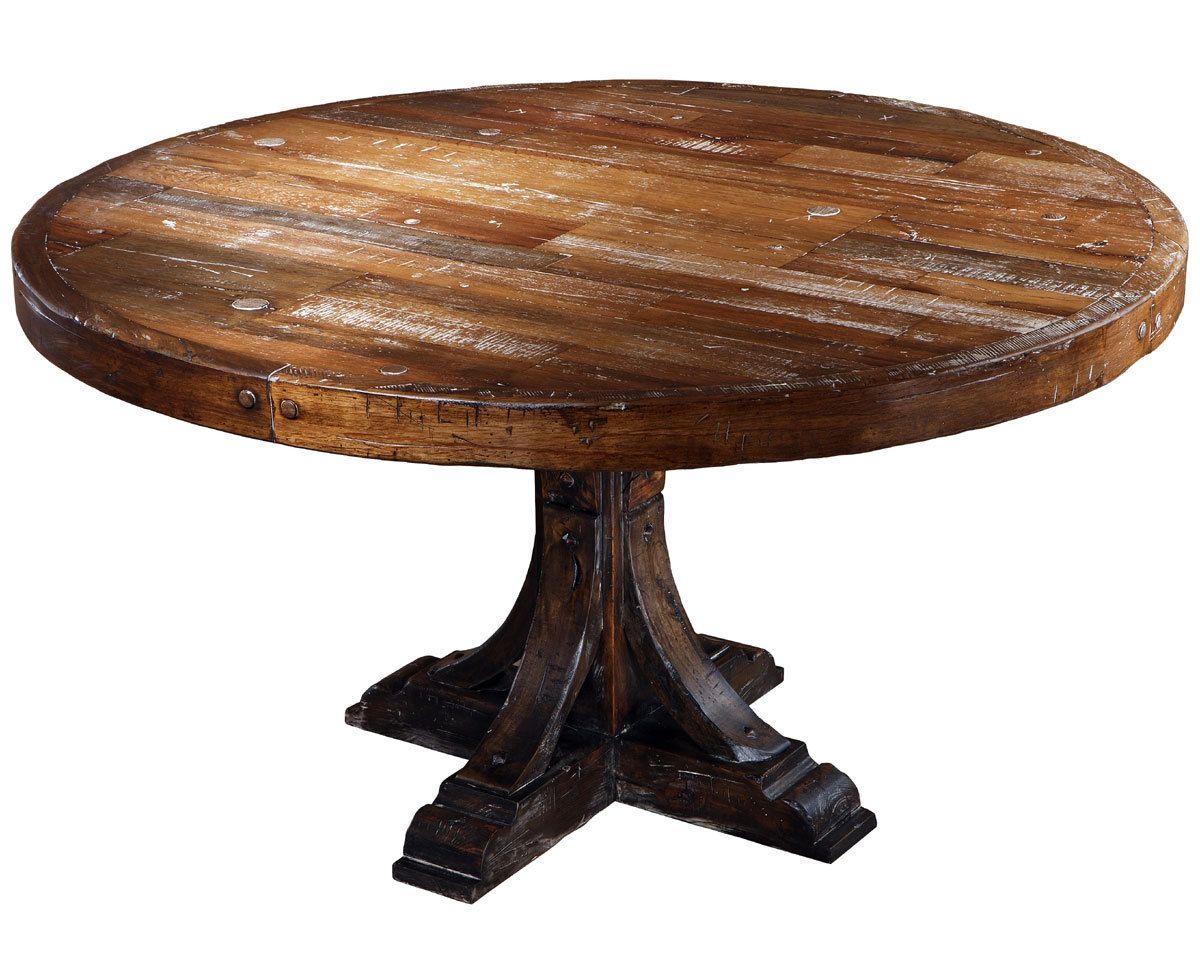Round Wood Kitchen Table