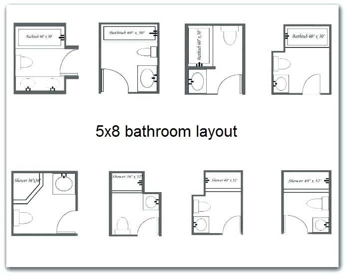 5x8 Bathroom Layout