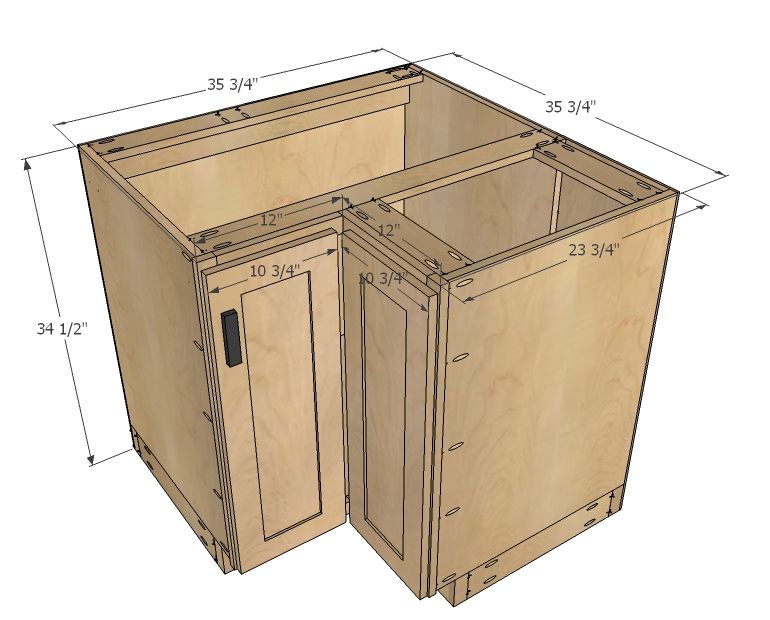20 Corner Base Kitchen Cabinet Magzhouse, Corner Drawer Cabinet Dimensions
