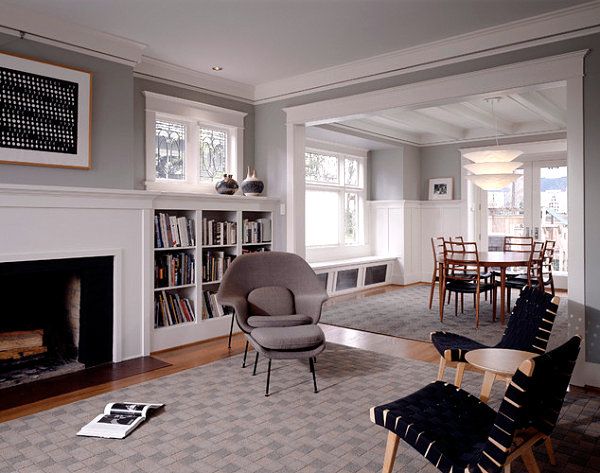 Modern Craftsman Style House Interior