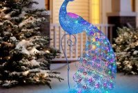 Christmas Peacock Outdoor Decoration